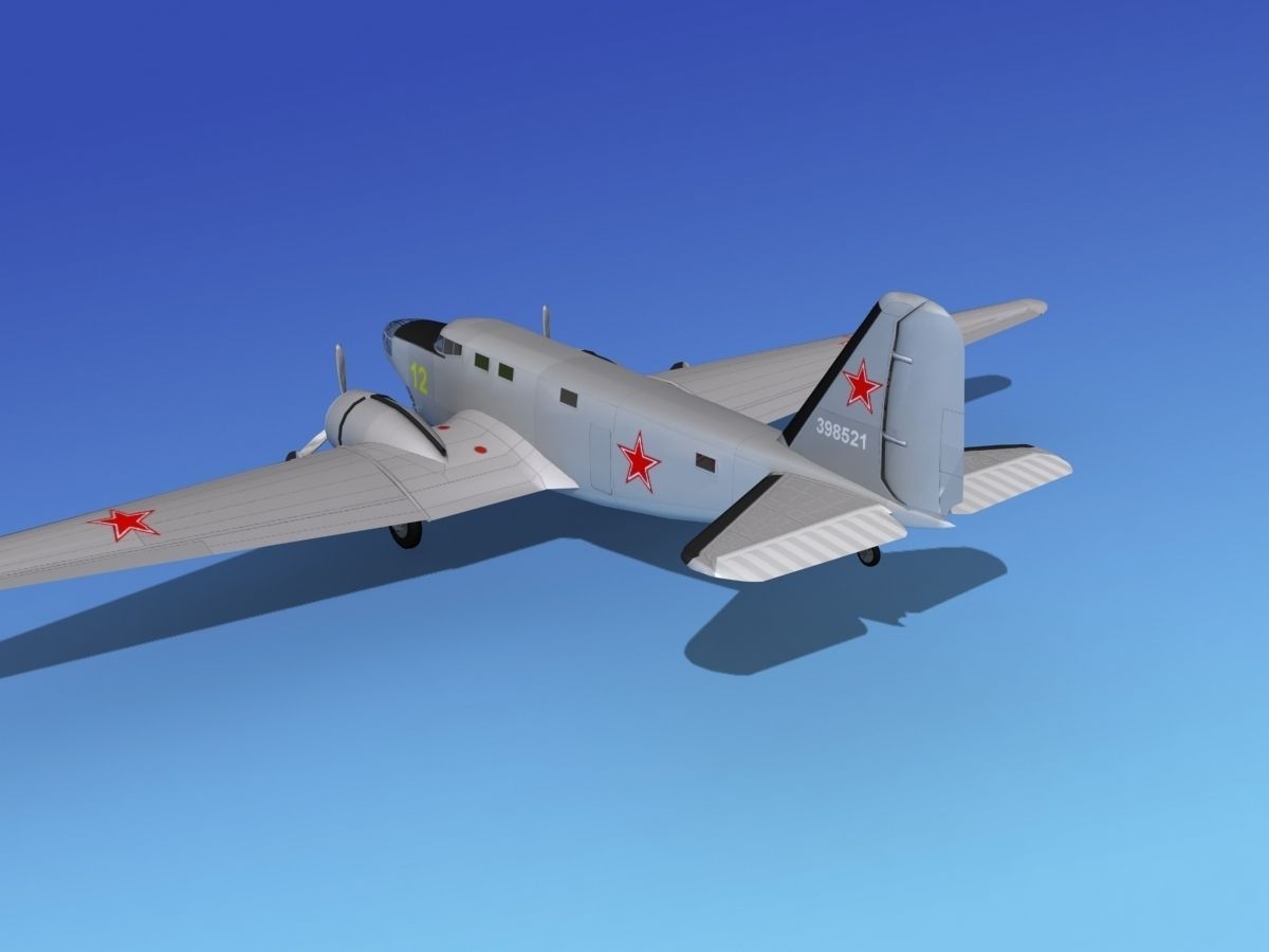 Douglas B-18A Bolo V09 3D model_9