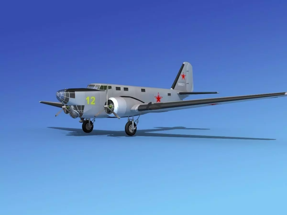Douglas B-18A Bolo V09 3D model_0