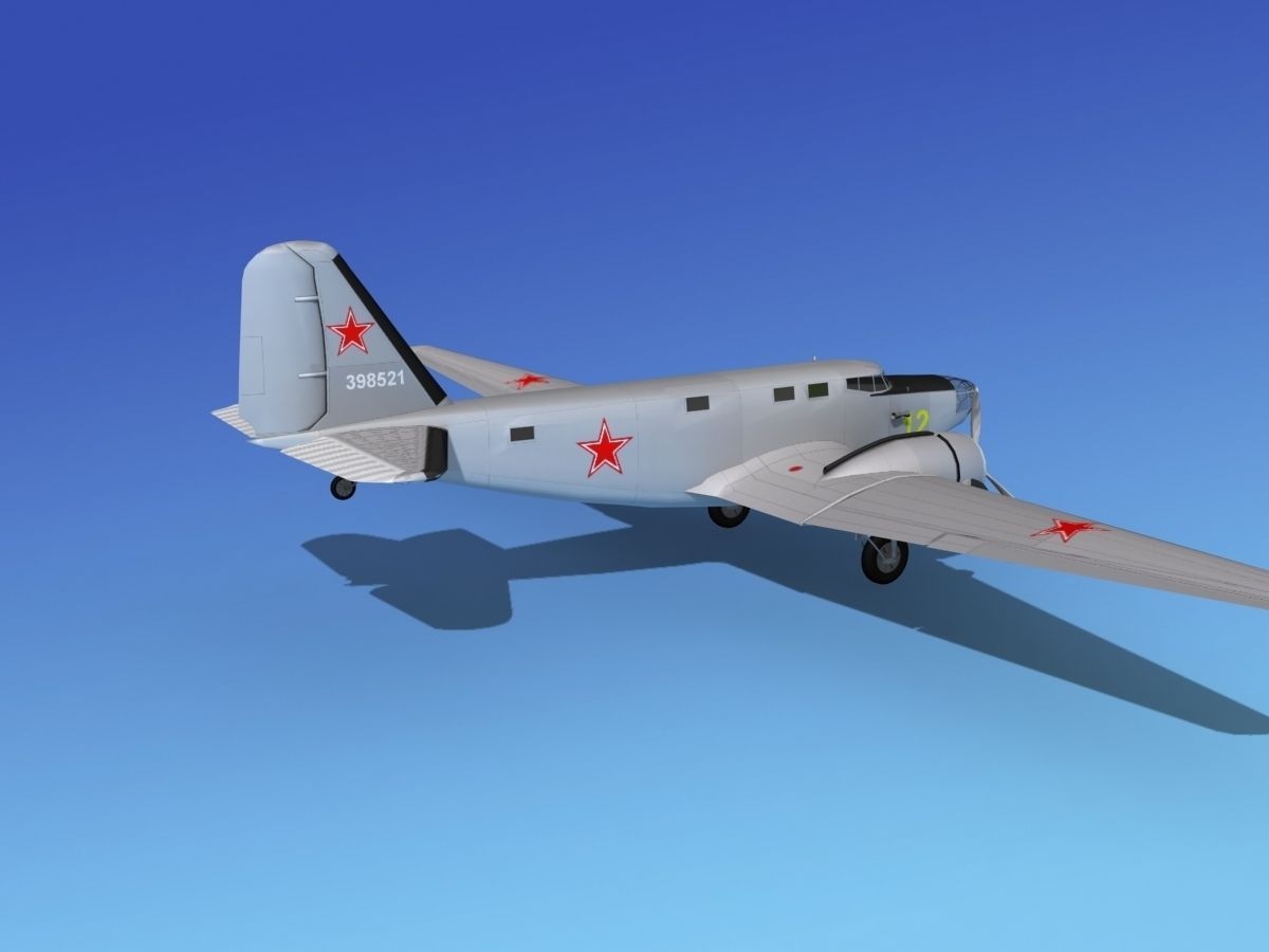 Douglas B-18A Bolo V09 3D model_6