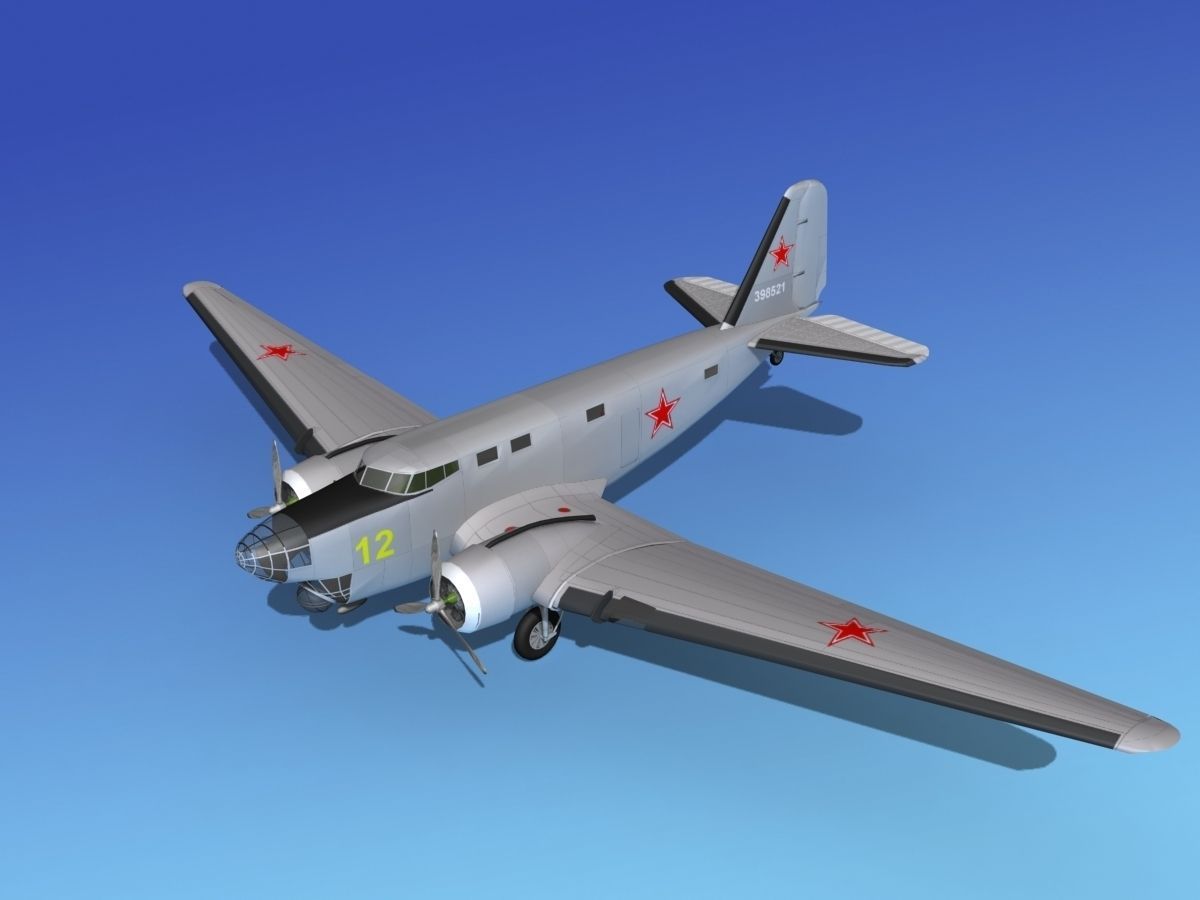 Douglas B-18A Bolo V09 3D model_13