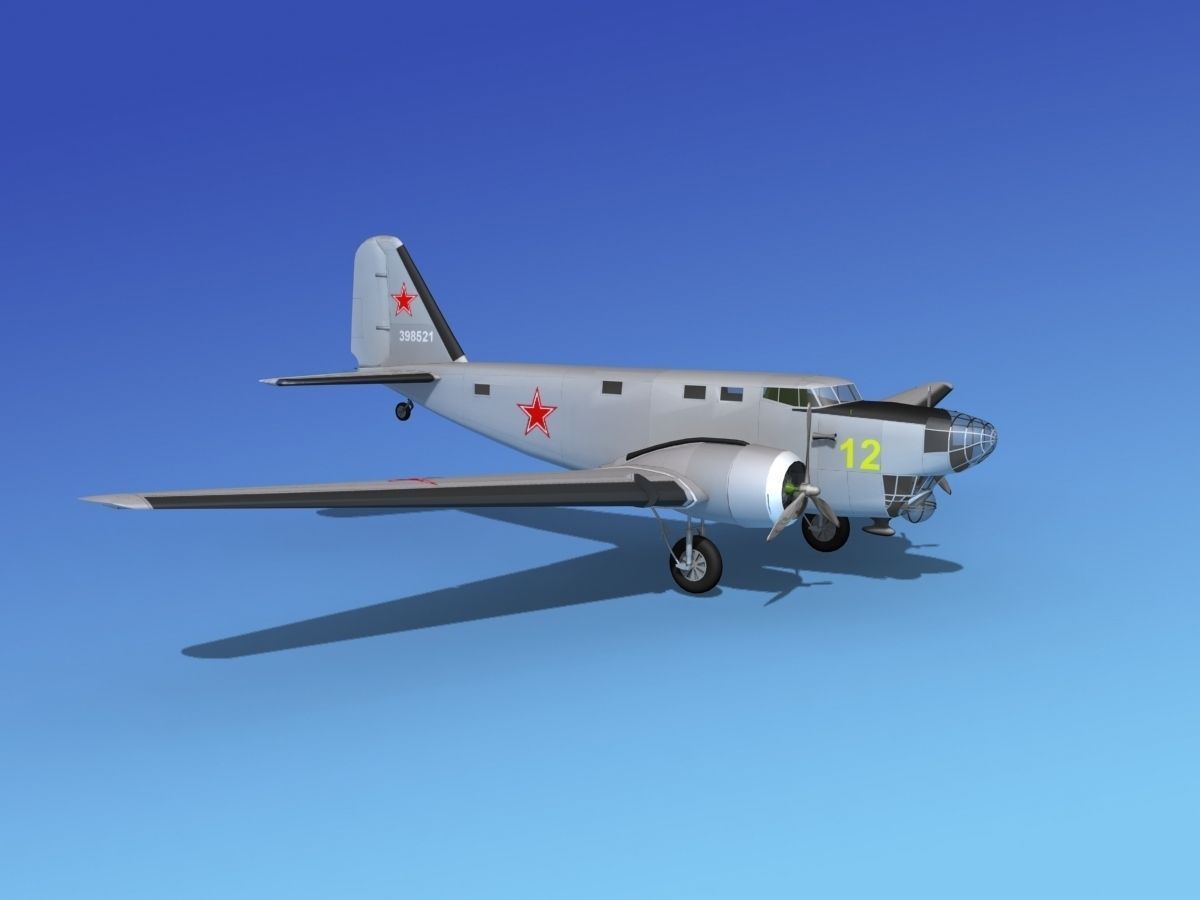 Douglas B-18A Bolo V09 3D model_7