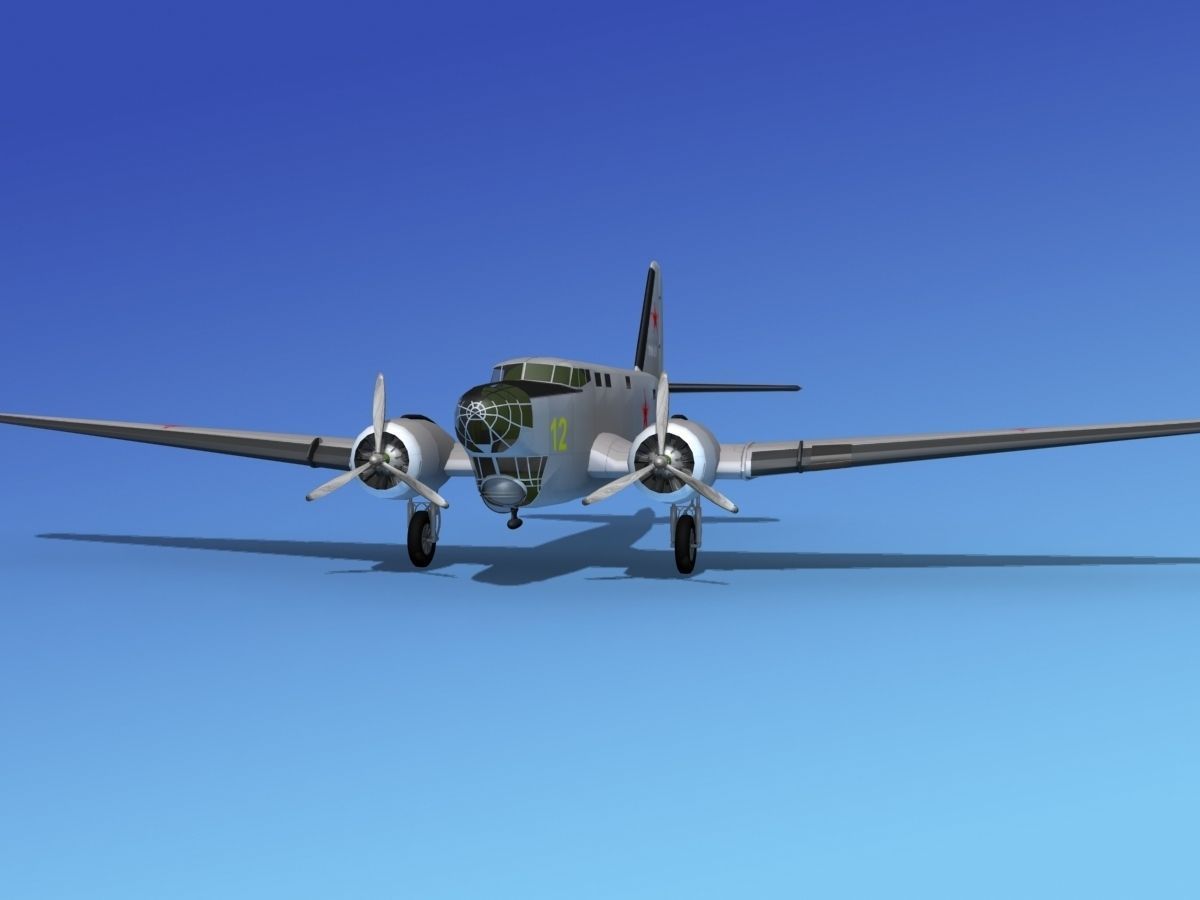 Douglas B-18A Bolo V09 3D model_1