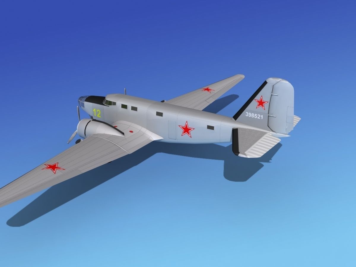 Douglas B-18A Bolo V09 3D model_10