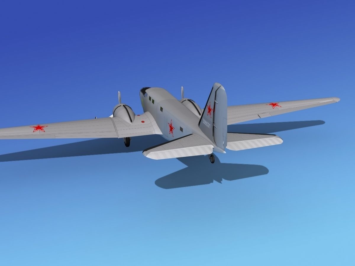 Douglas B-18A Bolo V09 3D model_8