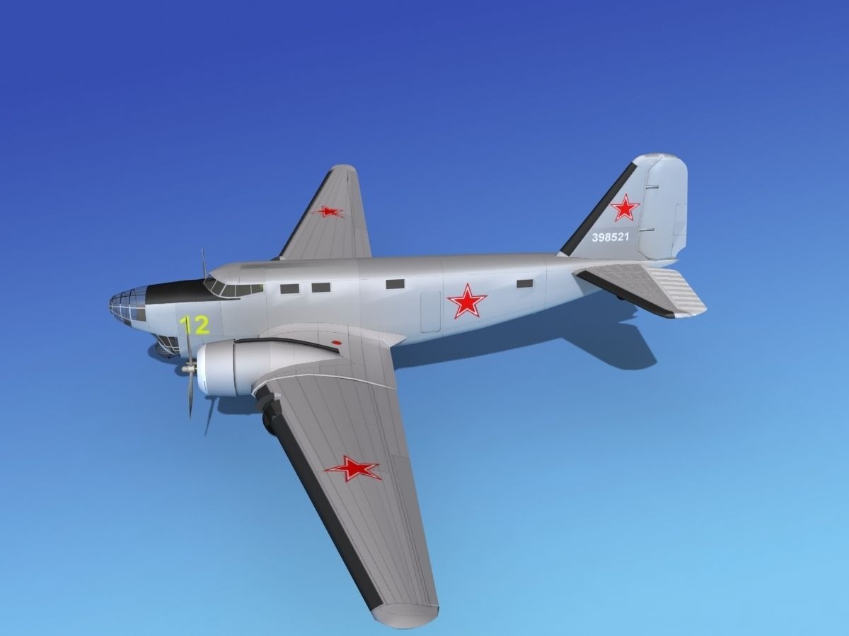 Douglas B-18A Bolo V09 3D model_14