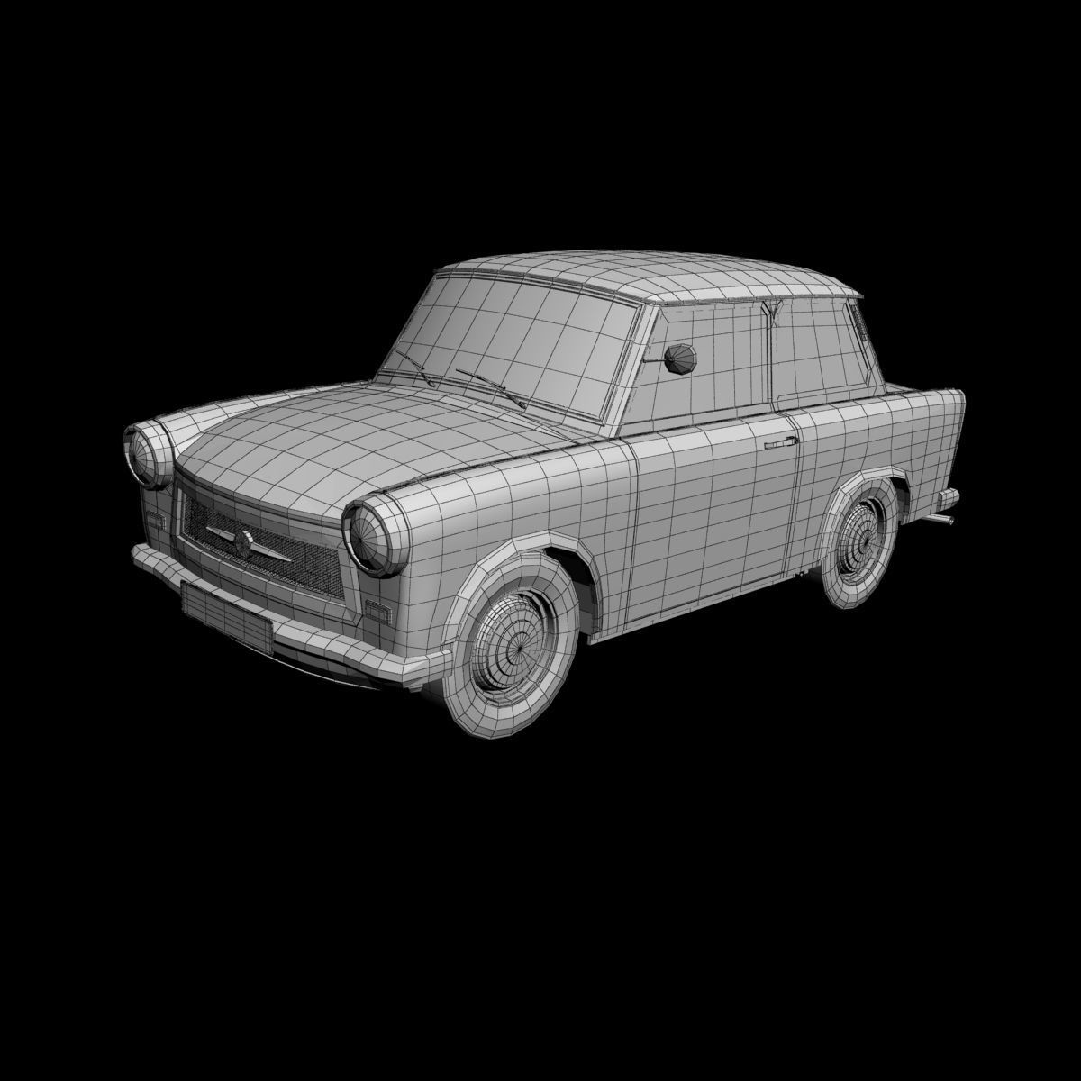 Trabant  601 3D model_13