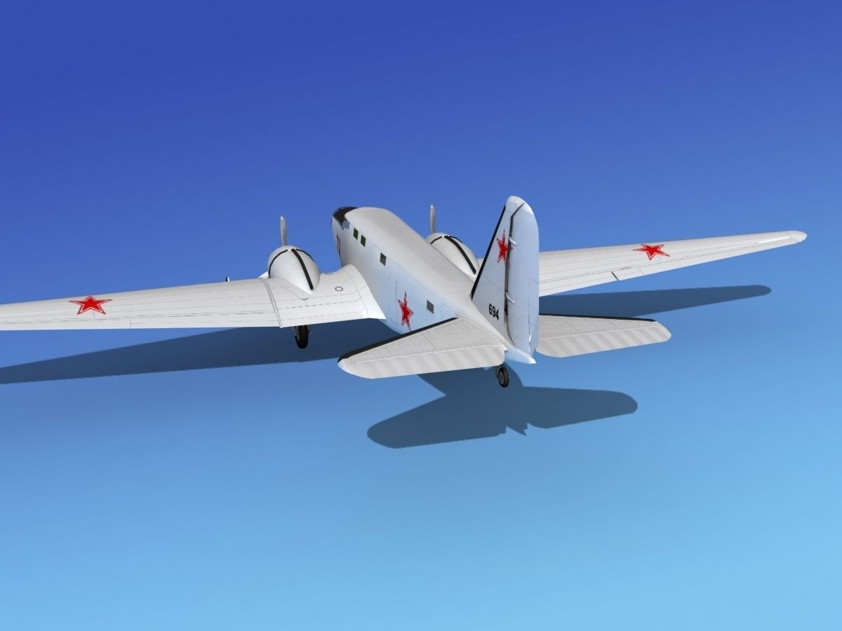 Douglas B-18A Bolo V11 3D model_7