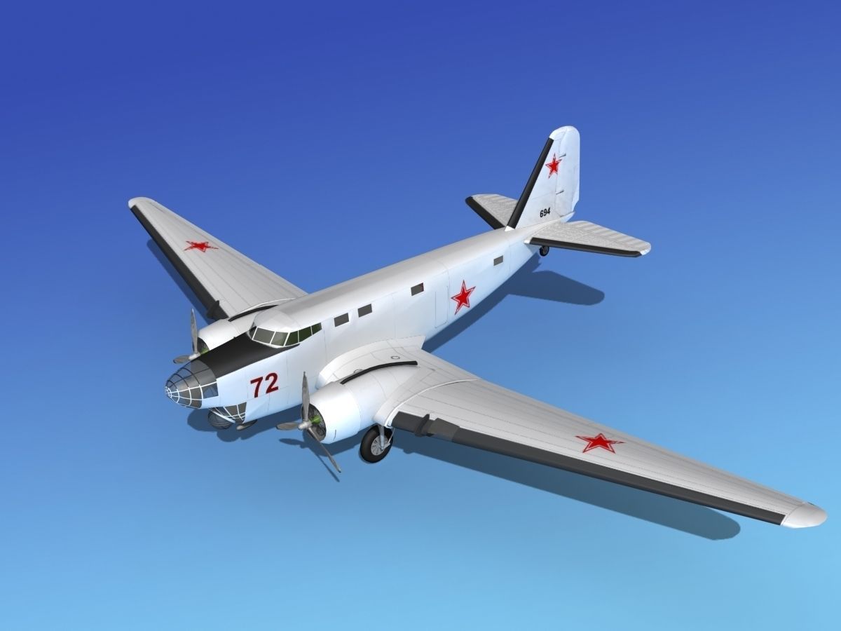 Douglas B-18A Bolo V11 3D model_13