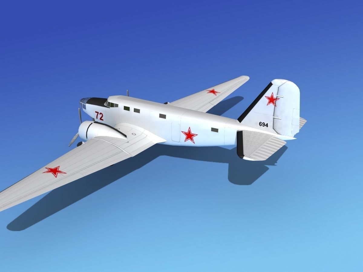 Douglas B-18A Bolo V11 3D model_10