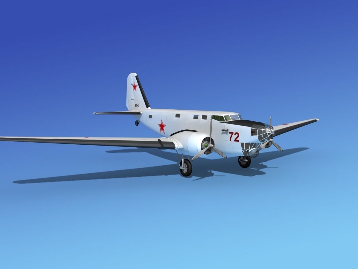 Douglas B-18A Bolo V11 3D model_1