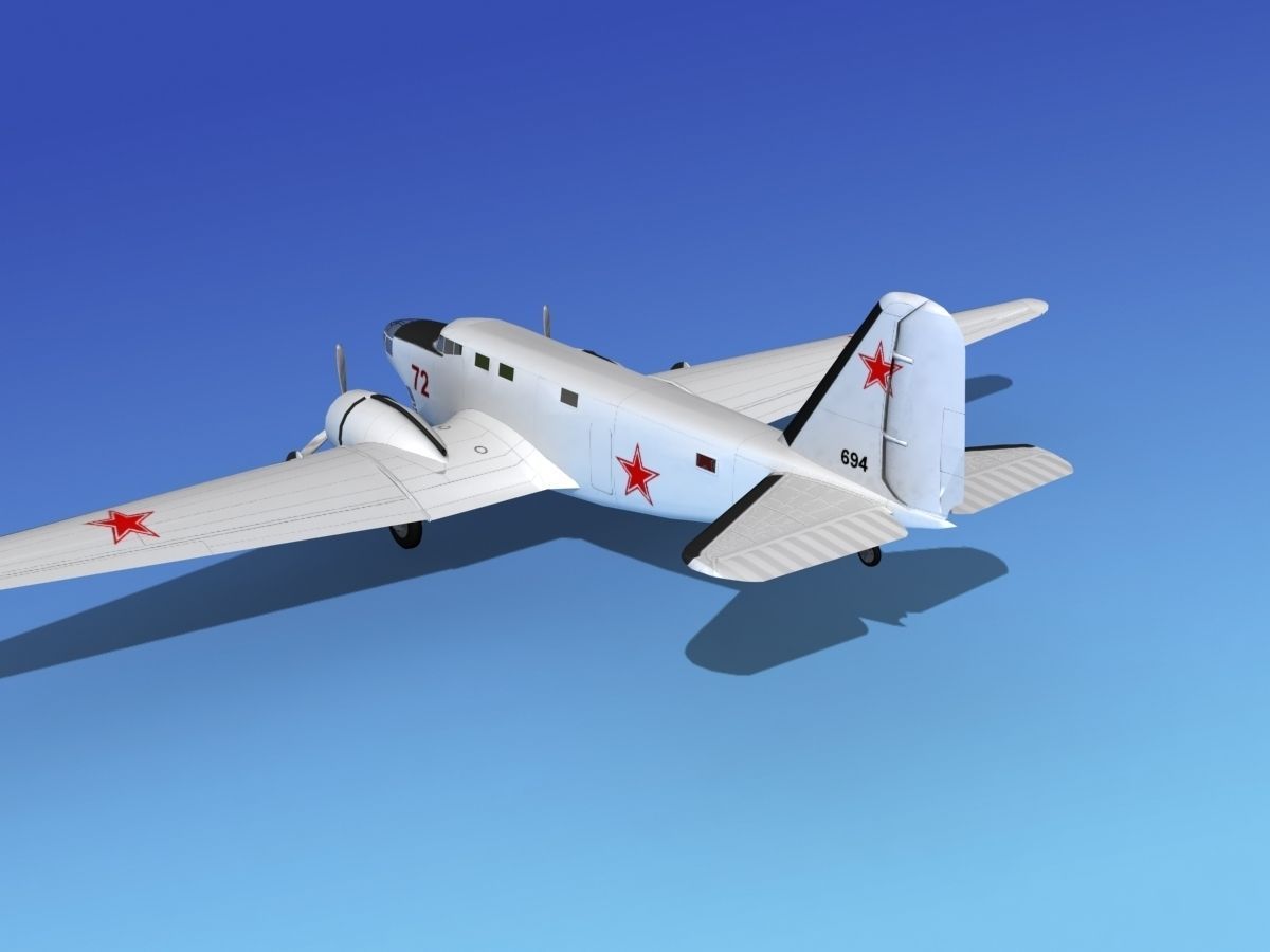 Douglas B-18A Bolo V11 3D model_9