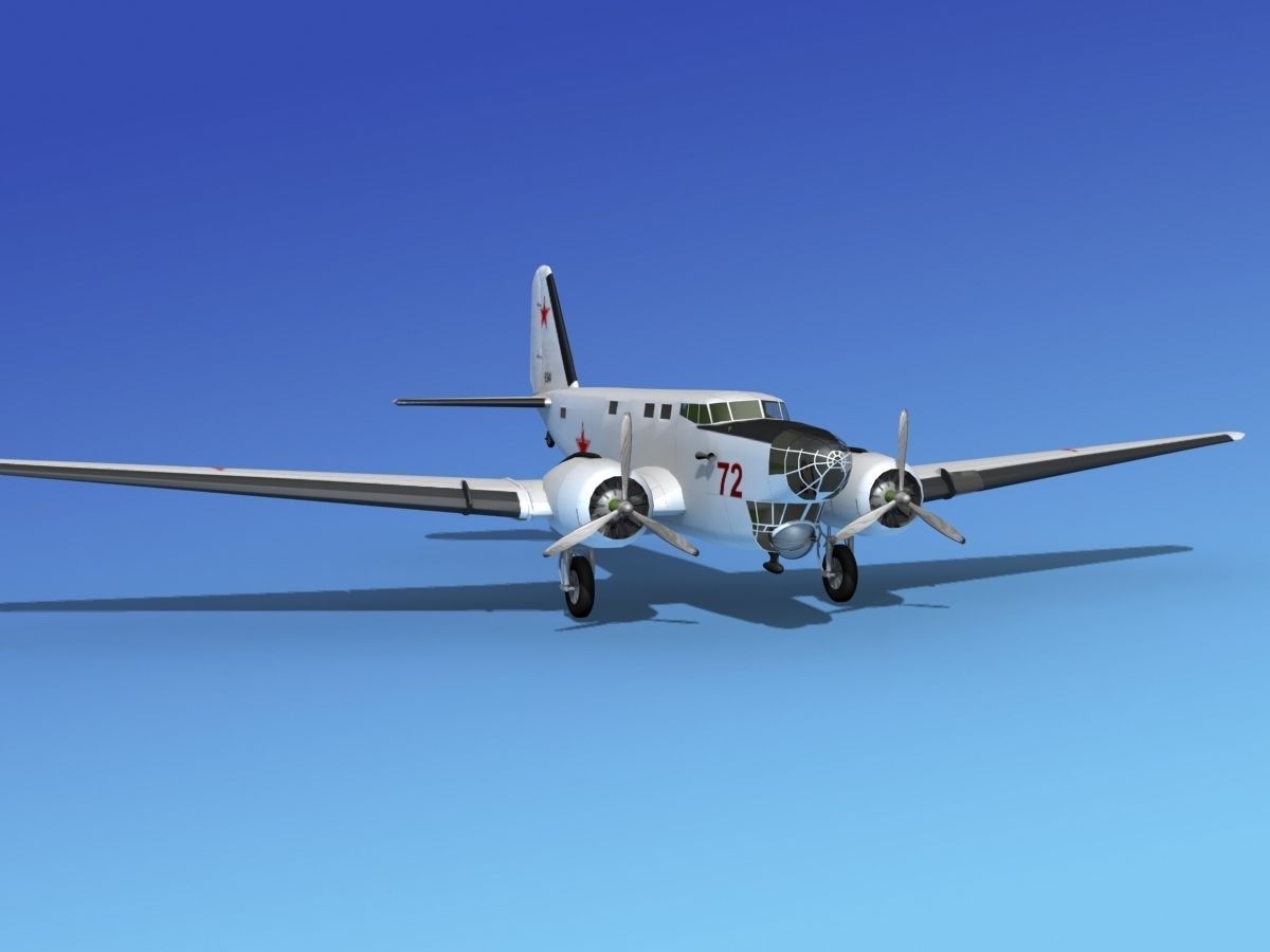 Douglas B-18A Bolo V11 3D model_3