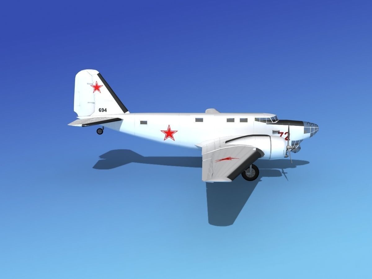 Douglas B-18A Bolo V11 3D model_6