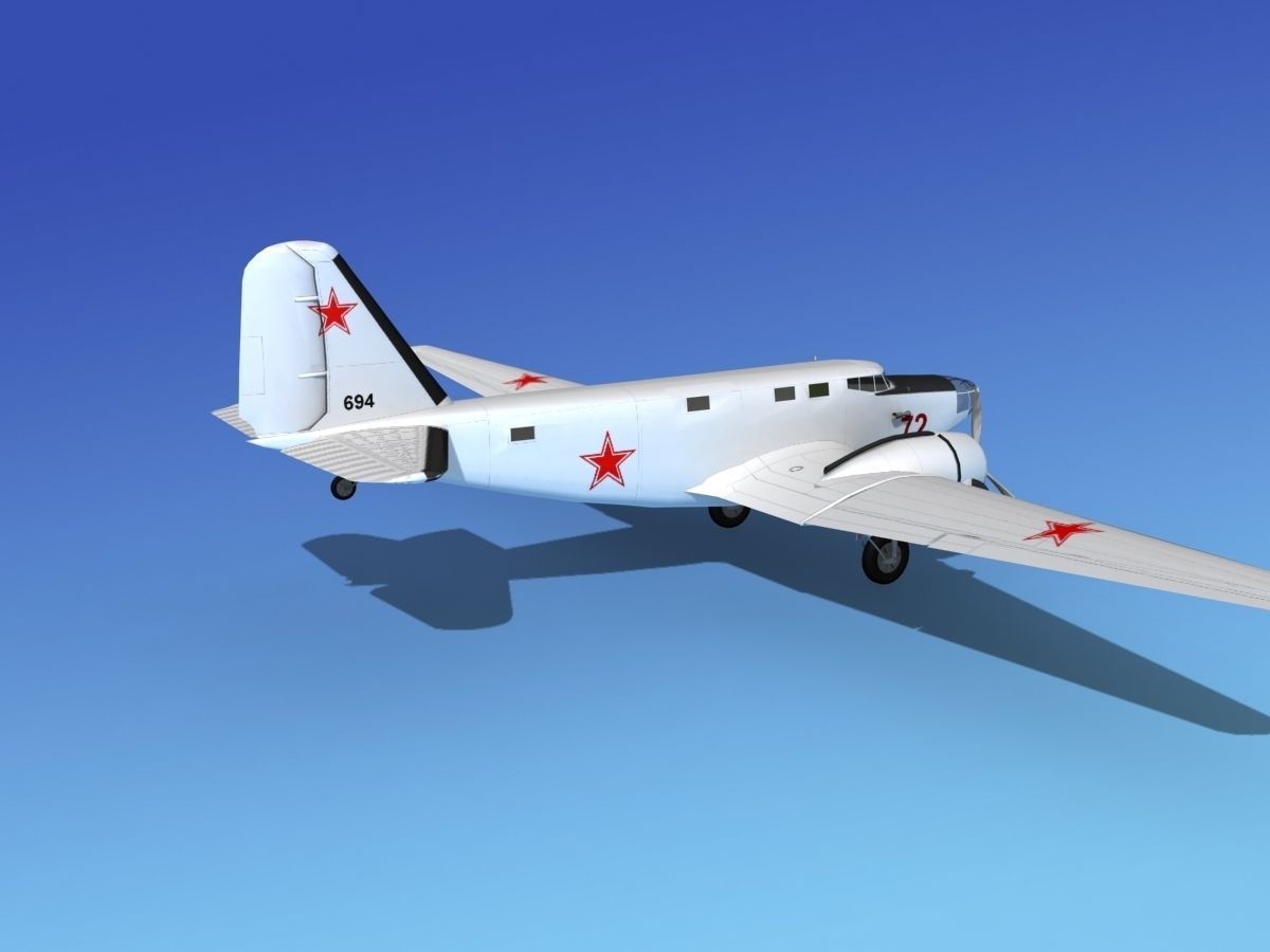 Douglas B-18A Bolo V11 3D model_4