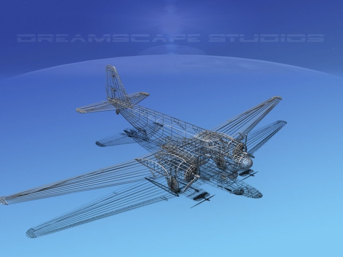 Douglas B-18A Bolo V11 3D model_16