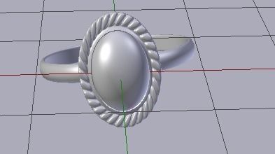 3D Ring Low-poly 3D model_4