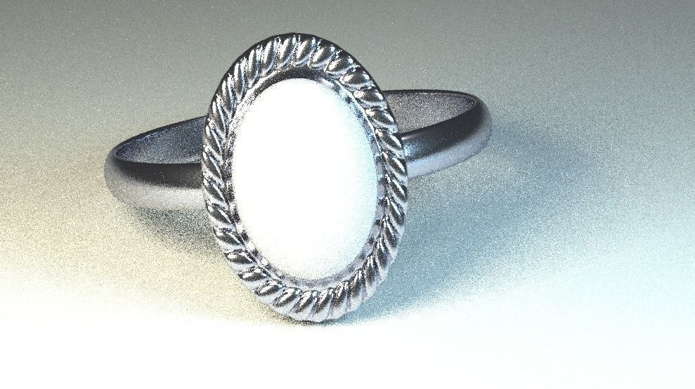 3D Ring Low-poly 3D model_1