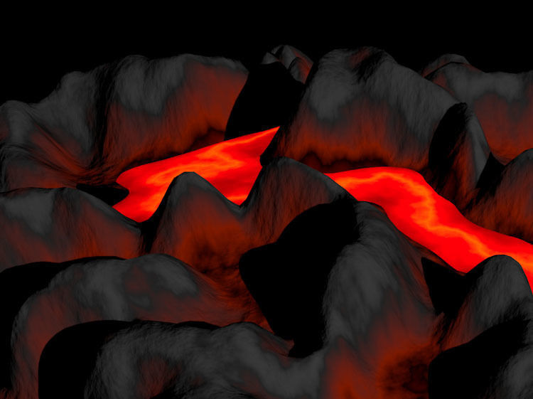 Lava Planet 3 3D model_7