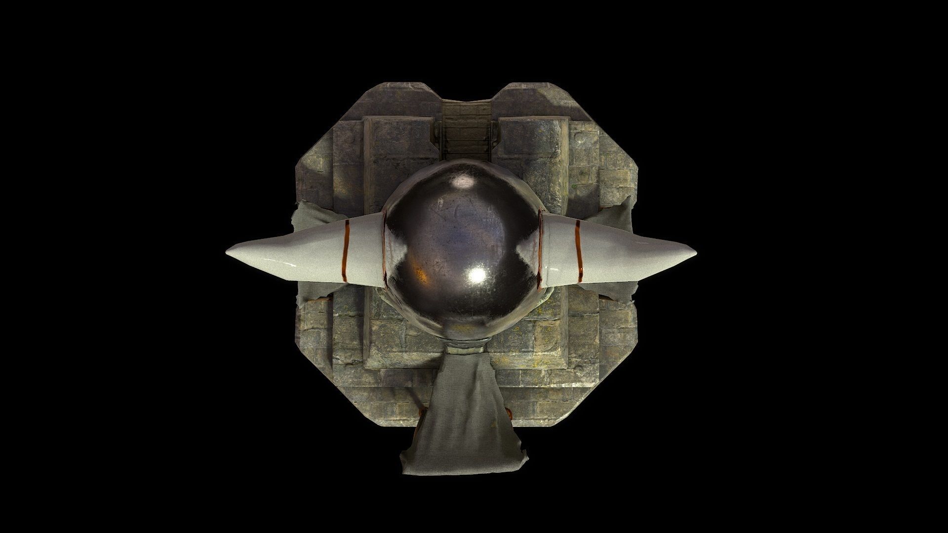 Temple of Odin Low-poly 3D model_10