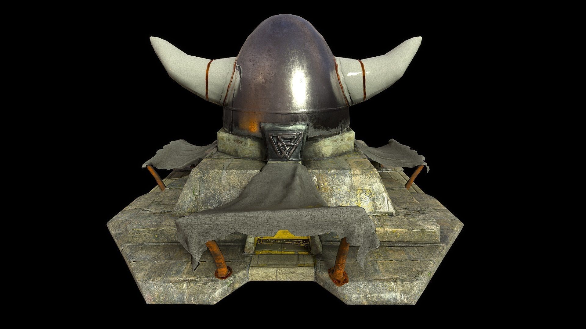 Temple of Odin Low-poly 3D model_8