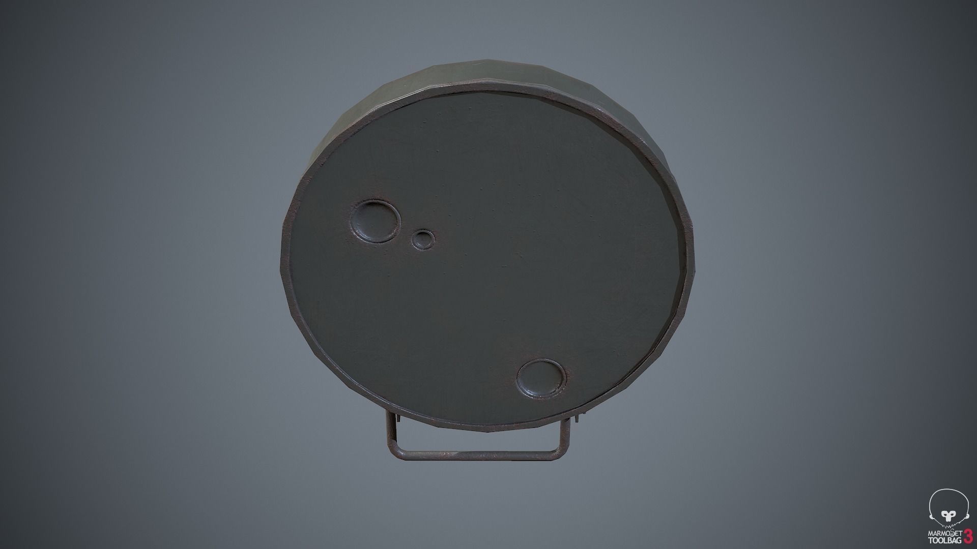 Mine German WW2 Low-poly 3D model_5