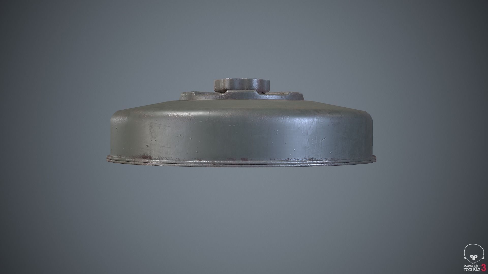 Mine German WW2 Low-poly 3D model_6