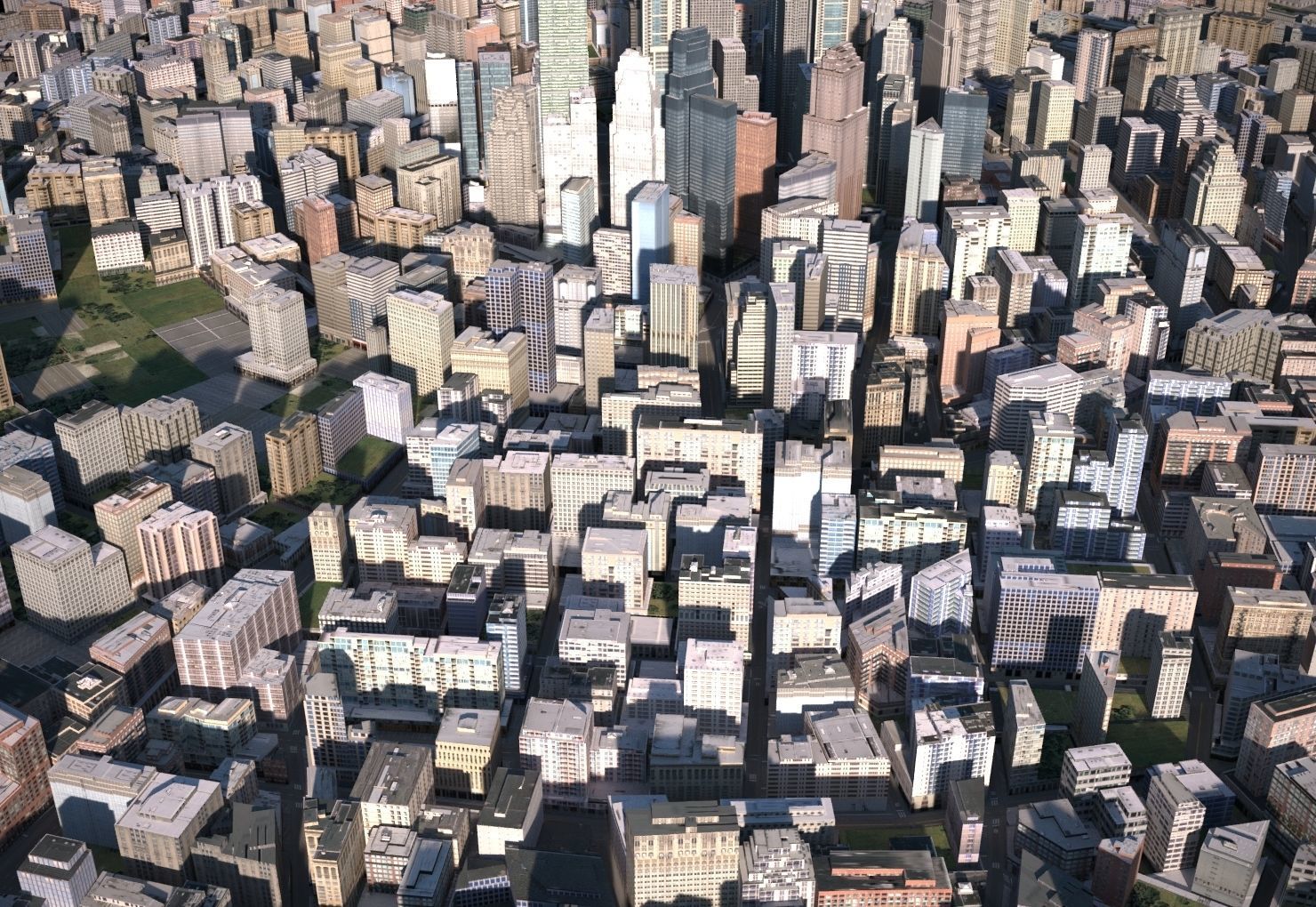 City 10 Low-poly 3D model_1