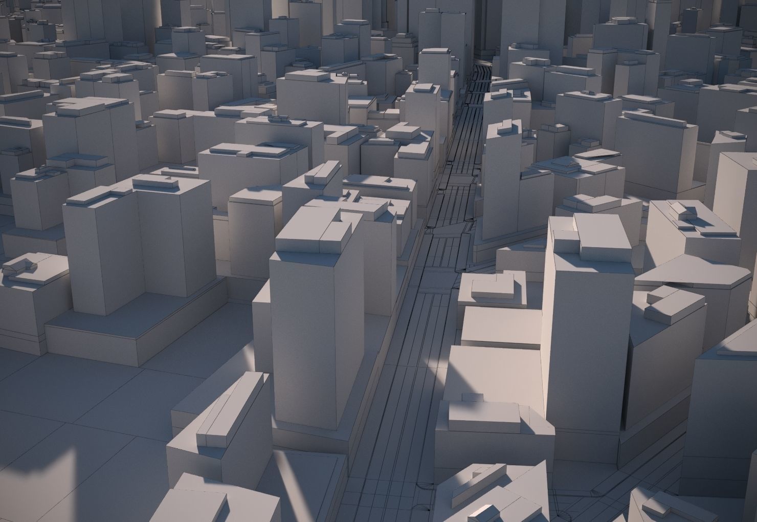 City 10 Low-poly 3D model_6