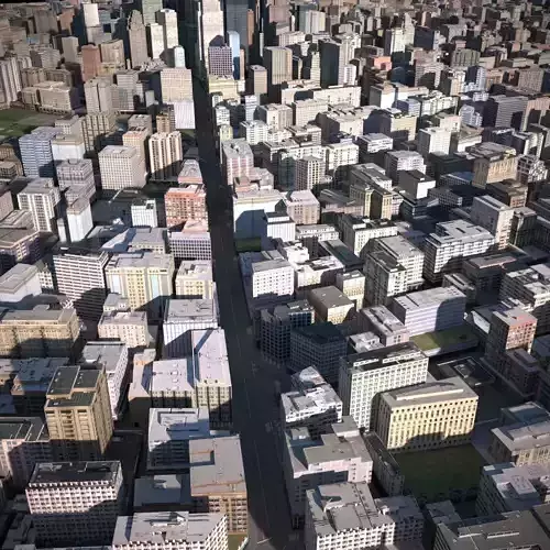 City 10 Low-poly 3D model