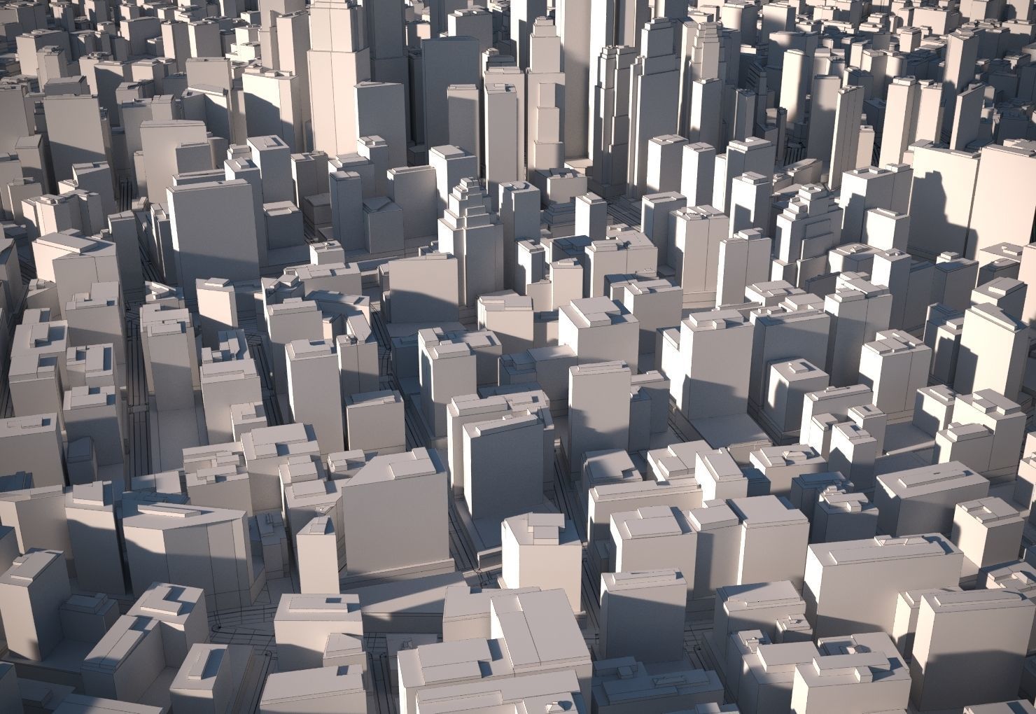City 10 Low-poly 3D model_5