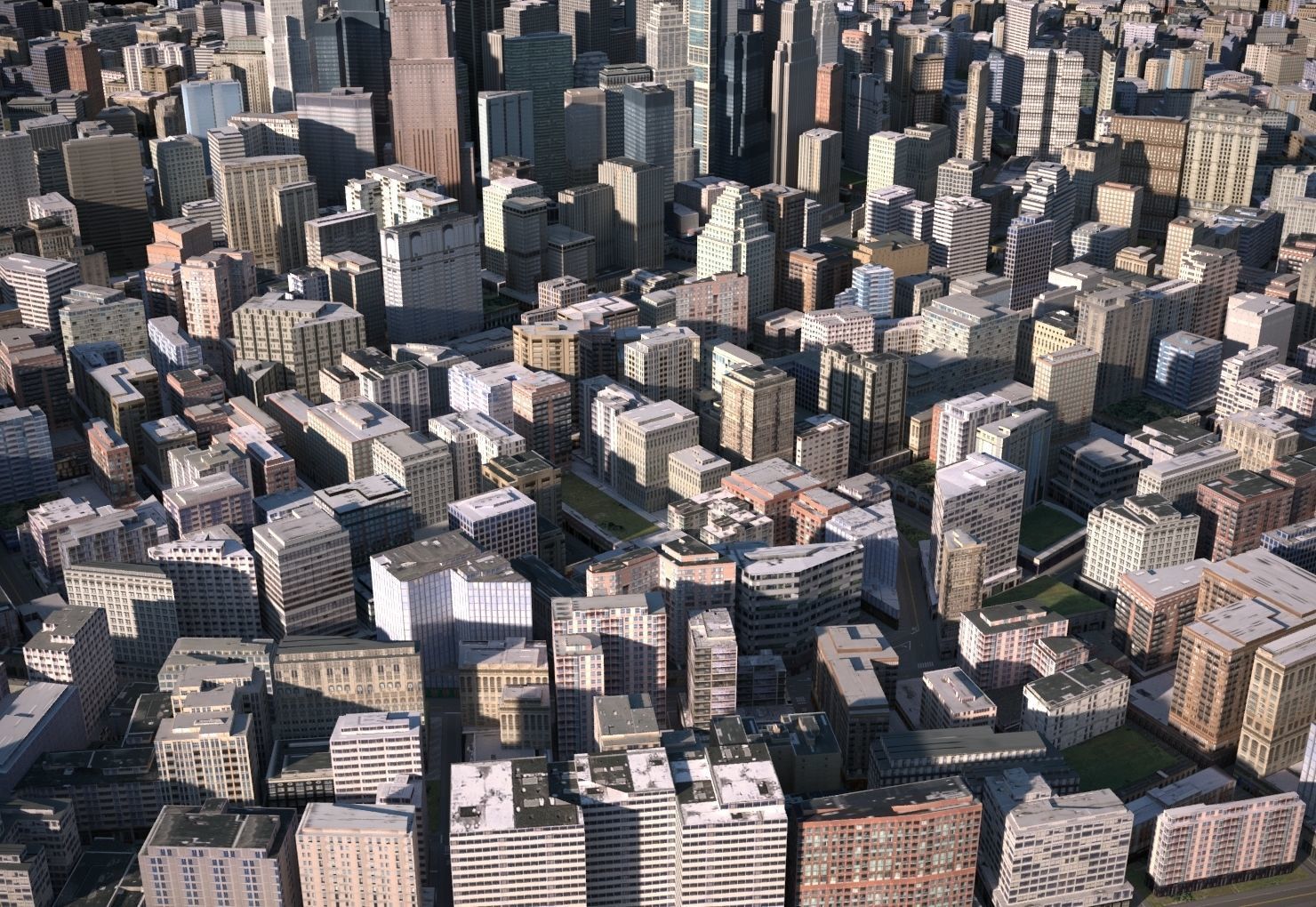 City 10 Low-poly 3D model_2