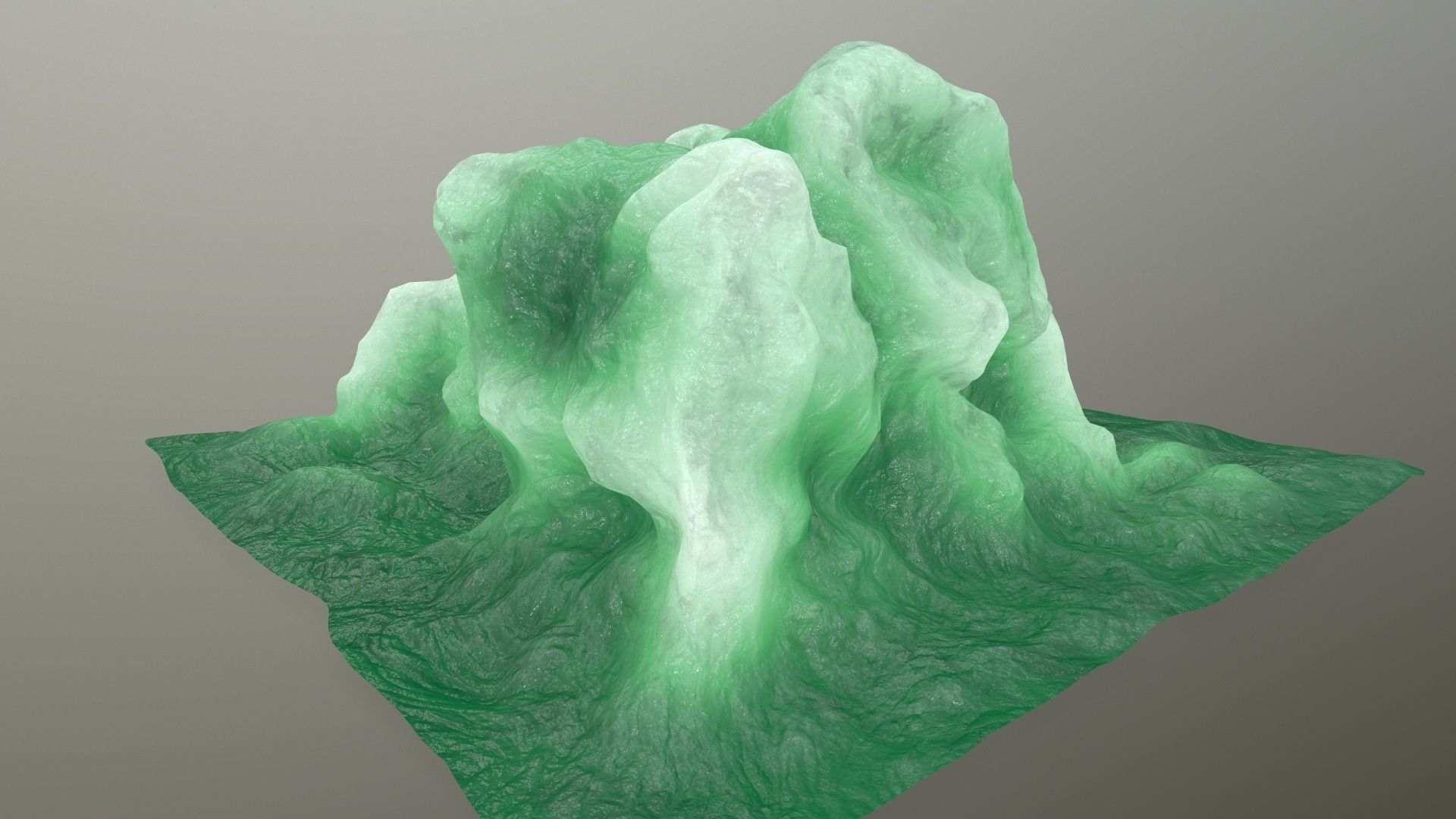 ice rock Low-poly 3D model_5