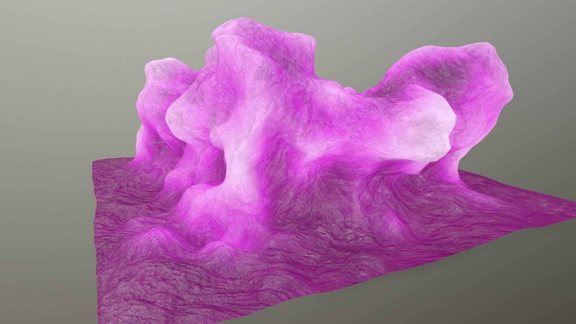 ice rock Low-poly 3D model_3