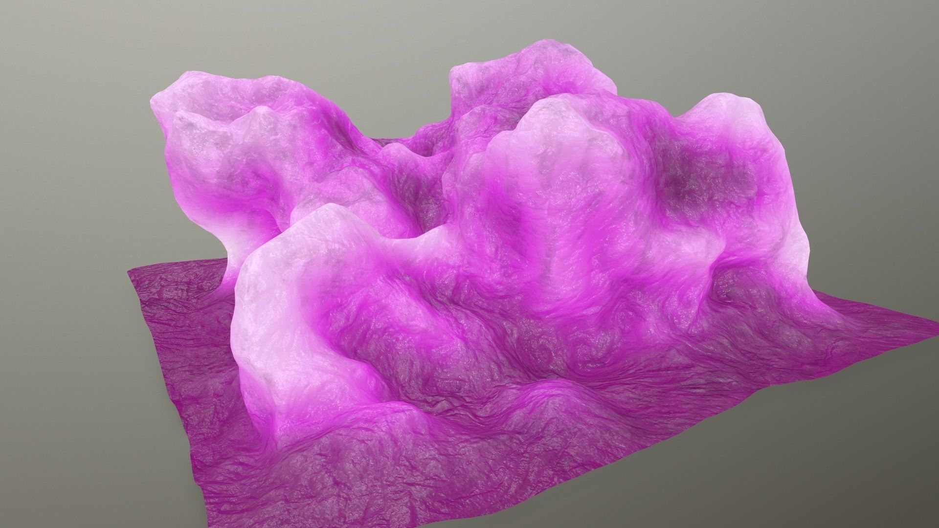 ice rock Low-poly 3D model_7