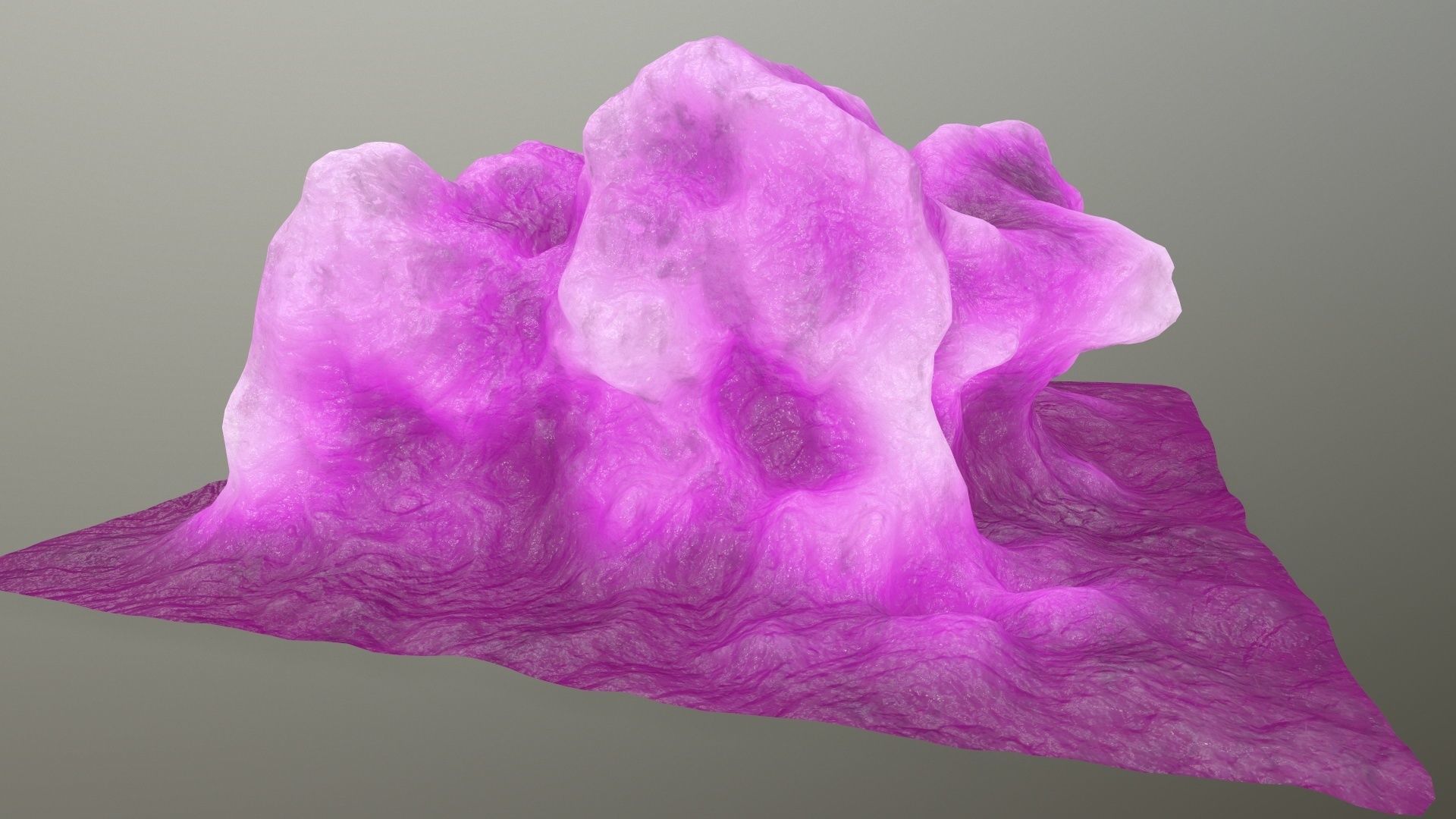 ice rock Low-poly 3D model_4