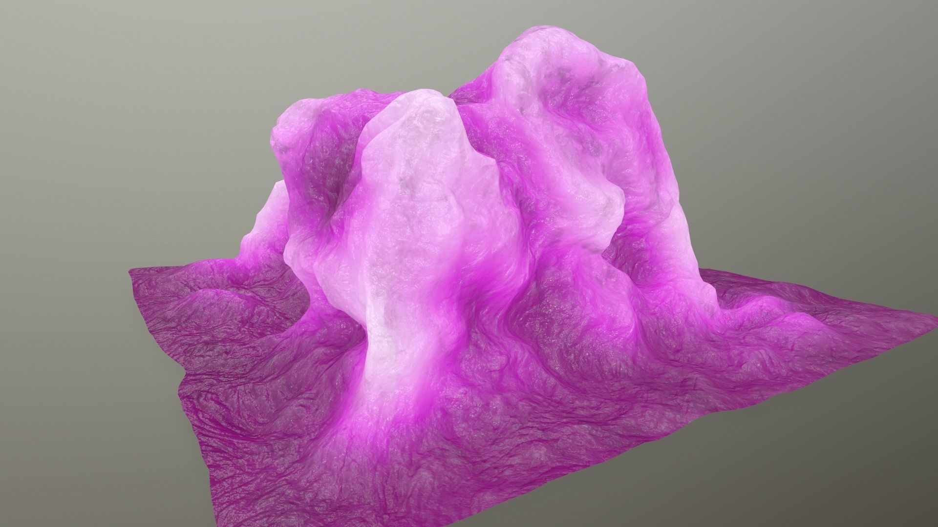 ice rock Low-poly 3D model_5