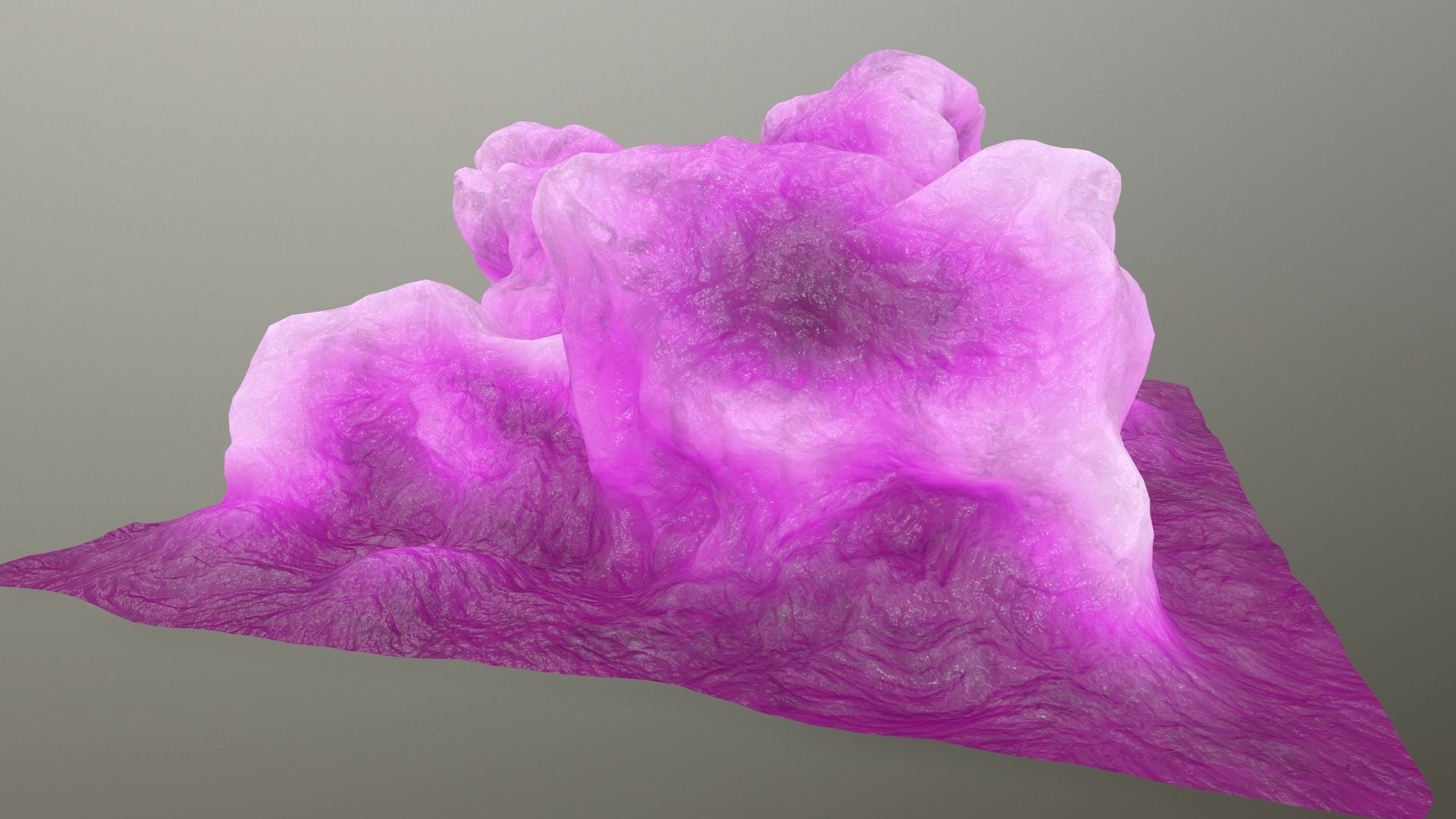 ice rock Low-poly 3D model_6