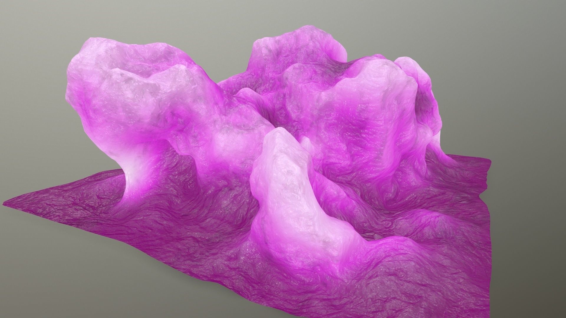 ice rock Low-poly 3D model_8