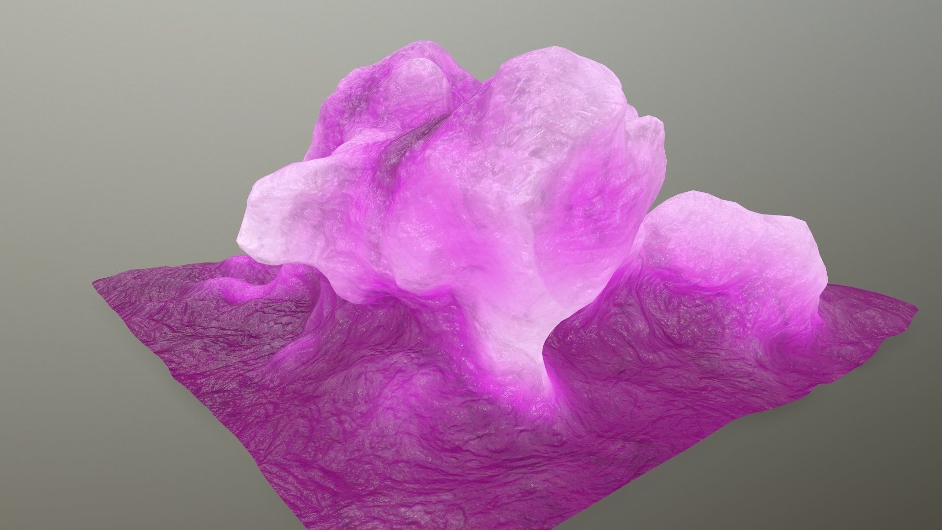 ice rock Low-poly 3D model_1