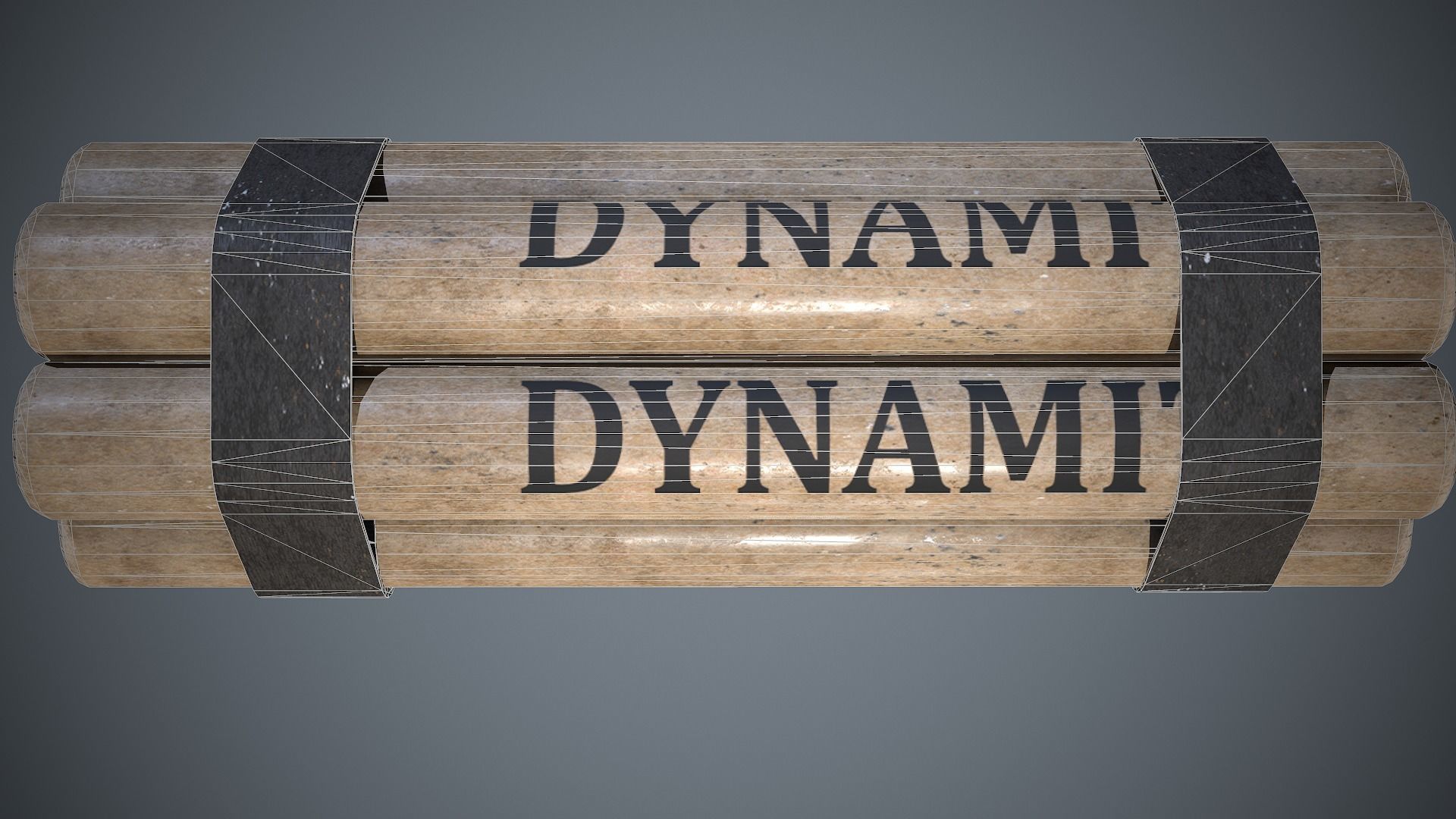 Dynamite sticks Low-poly 3D model_9