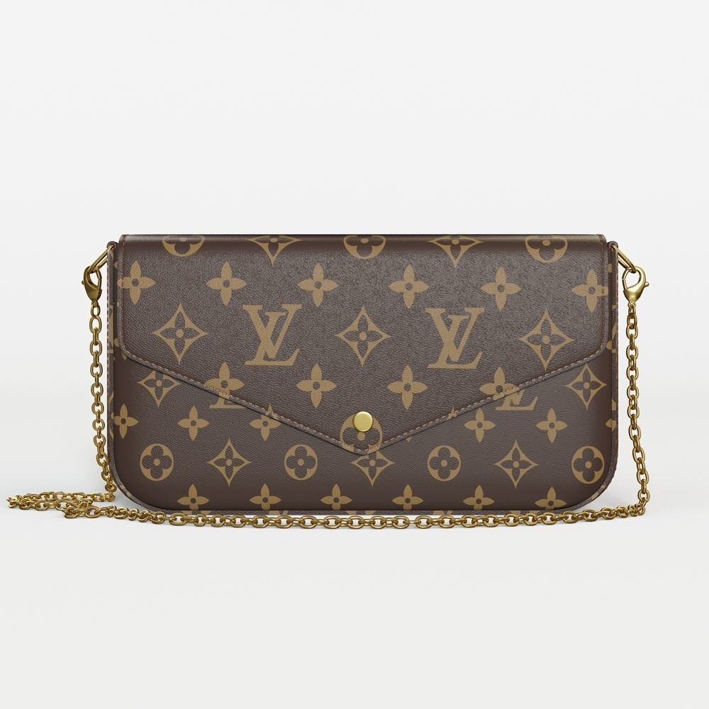 louis vuitton POCHETTE FELICIE  3D model_1