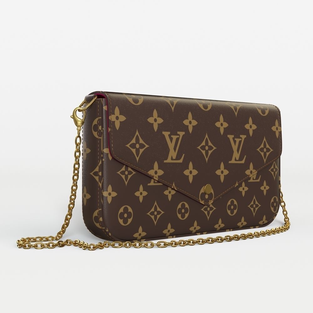 louis vuitton POCHETTE FELICIE  3D model_3