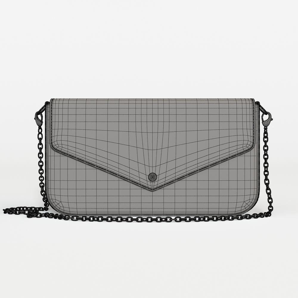 louis vuitton POCHETTE FELICIE  3D model_5