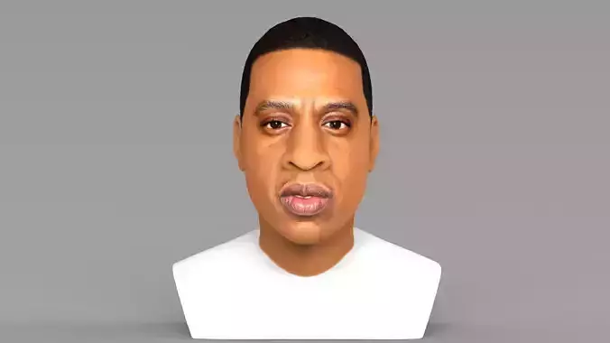 Jay-Z bust ready for full color 3D printing 3D print model