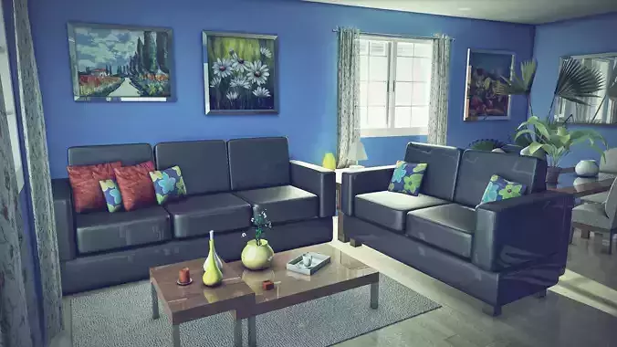Living Room 3D model