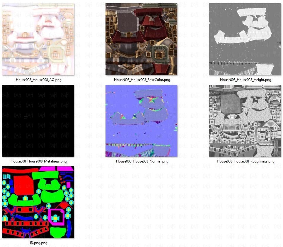 House Cartoon V08 Low-poly 3D model_44