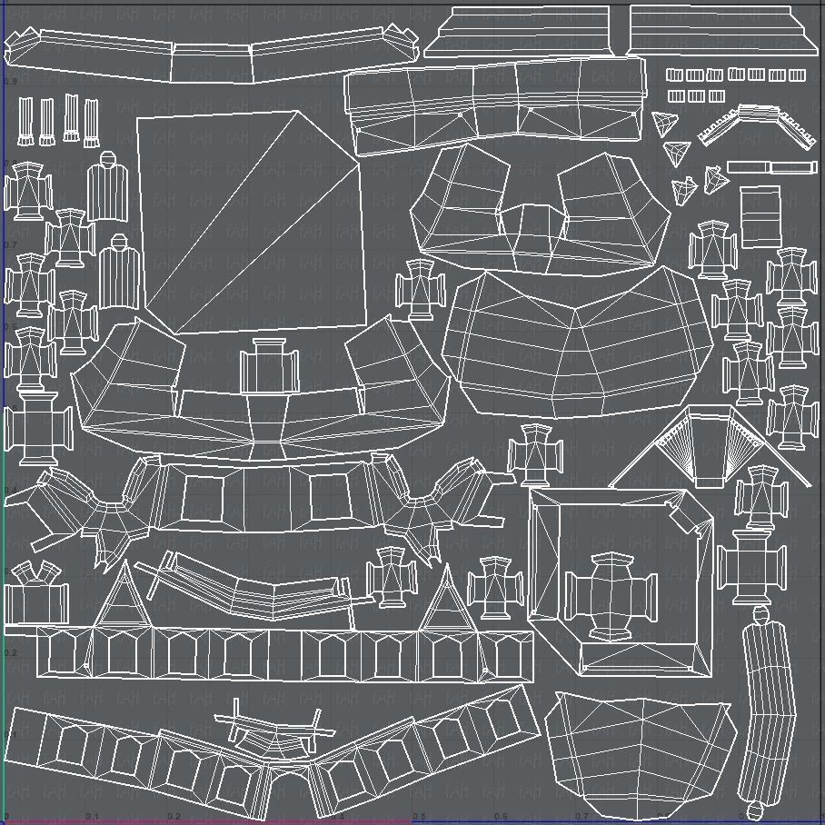 House Cartoon V08 Low-poly 3D model_43