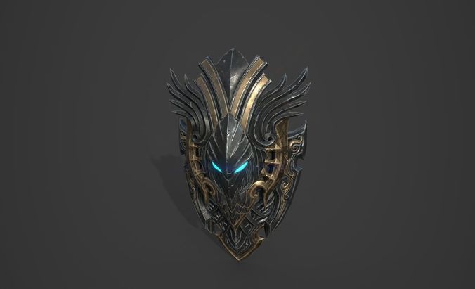 Shield Models 01 and 02 Low-poly 3D model