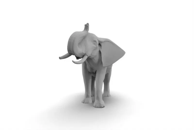 African elephant 3D print model_0