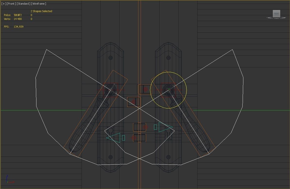DOOR---Double leaf Low-poly 3D model_52